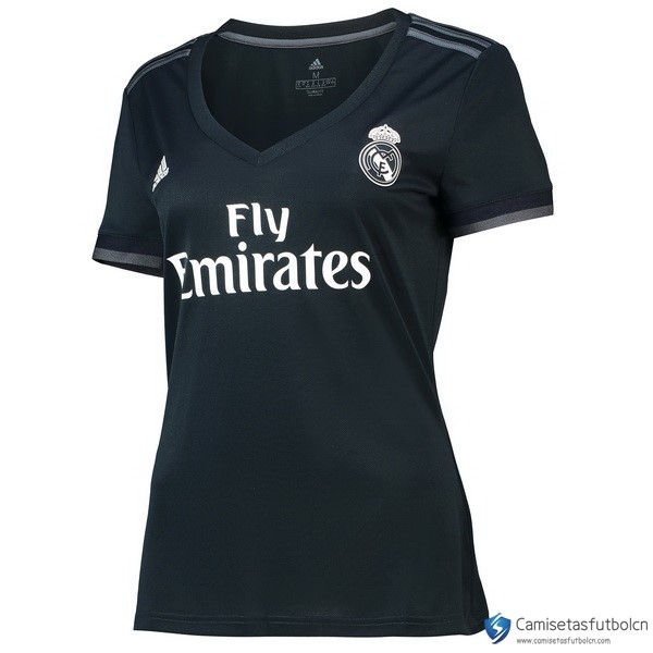 Camiseta Real Madrid Segunda equipo Mujer 2018-19 Negro